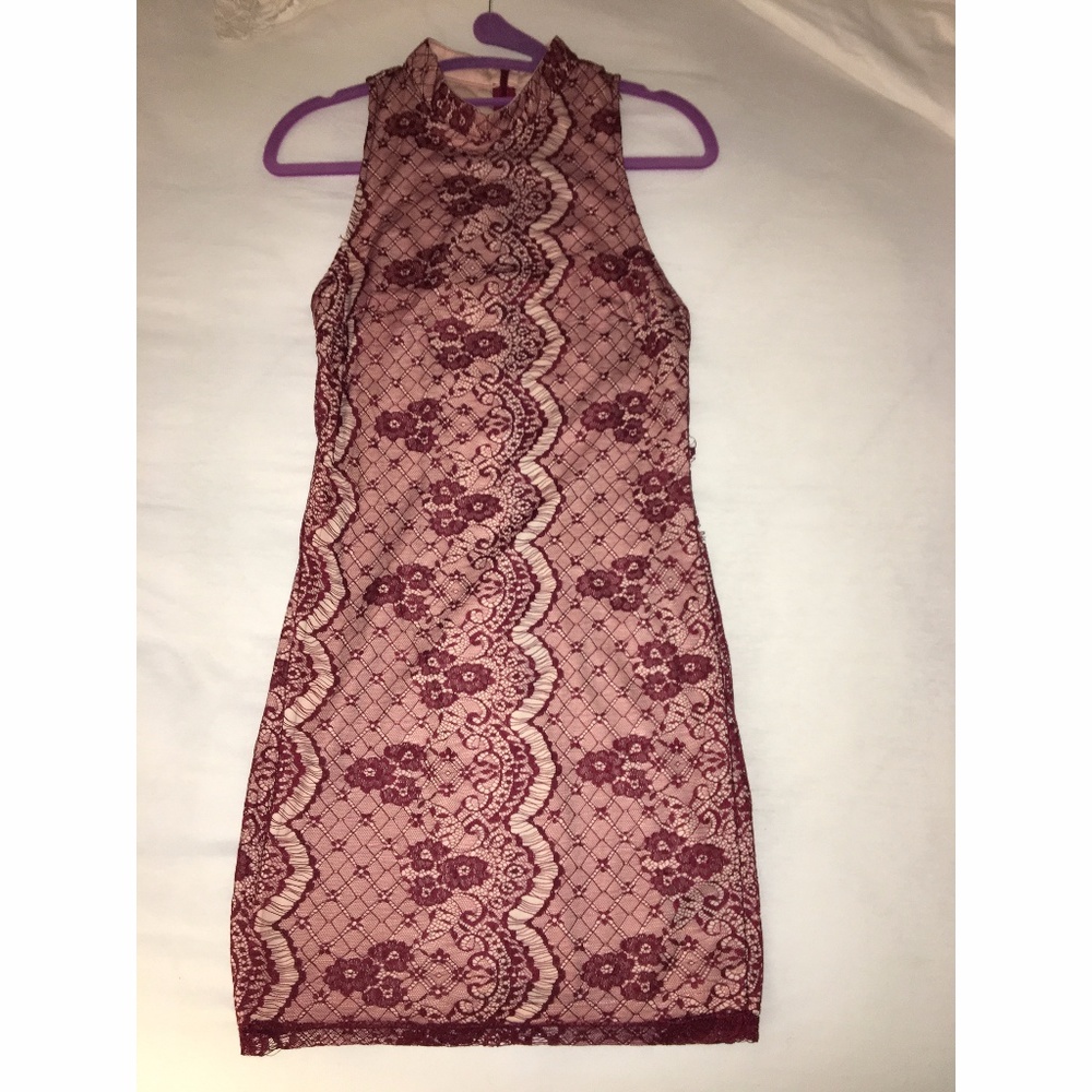 marron dress